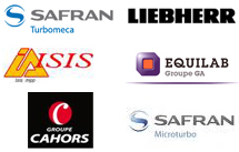 Partenaires : Safran, Eca Sinters, Liebherr, Equilab, ABB...